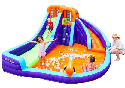 מתנפח מים עם שתי מגלשות W83006 מבית Doctor Dolphin