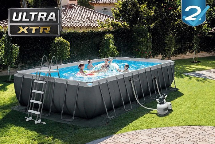 בריכת אולטרה עמודים מלבנית Ultra XTR ערכת יצרן | 732X366X132 ס"מ | מקט INTEX | 26364