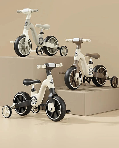 תלת אופן וינטג 2 באחד בצבע שחור 20259B מסדרת Retro line