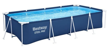 בריכה משפחתית מסגרת מלבנית | 400X211X81 ס"מ | מקט BESTWAY | 56405