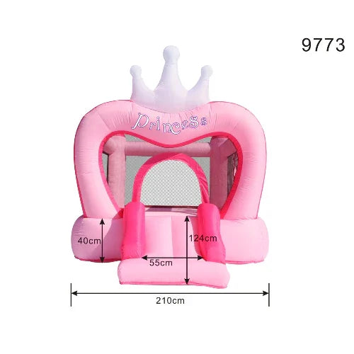 טירת הנסיכה המושלמת מתנפח לילדים ורוד HappyHop מקט 9773