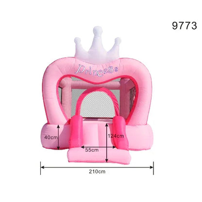 טירת הנסיכה המושלמת מתנפח לילדים ורוד HappyHop מקט 9773
