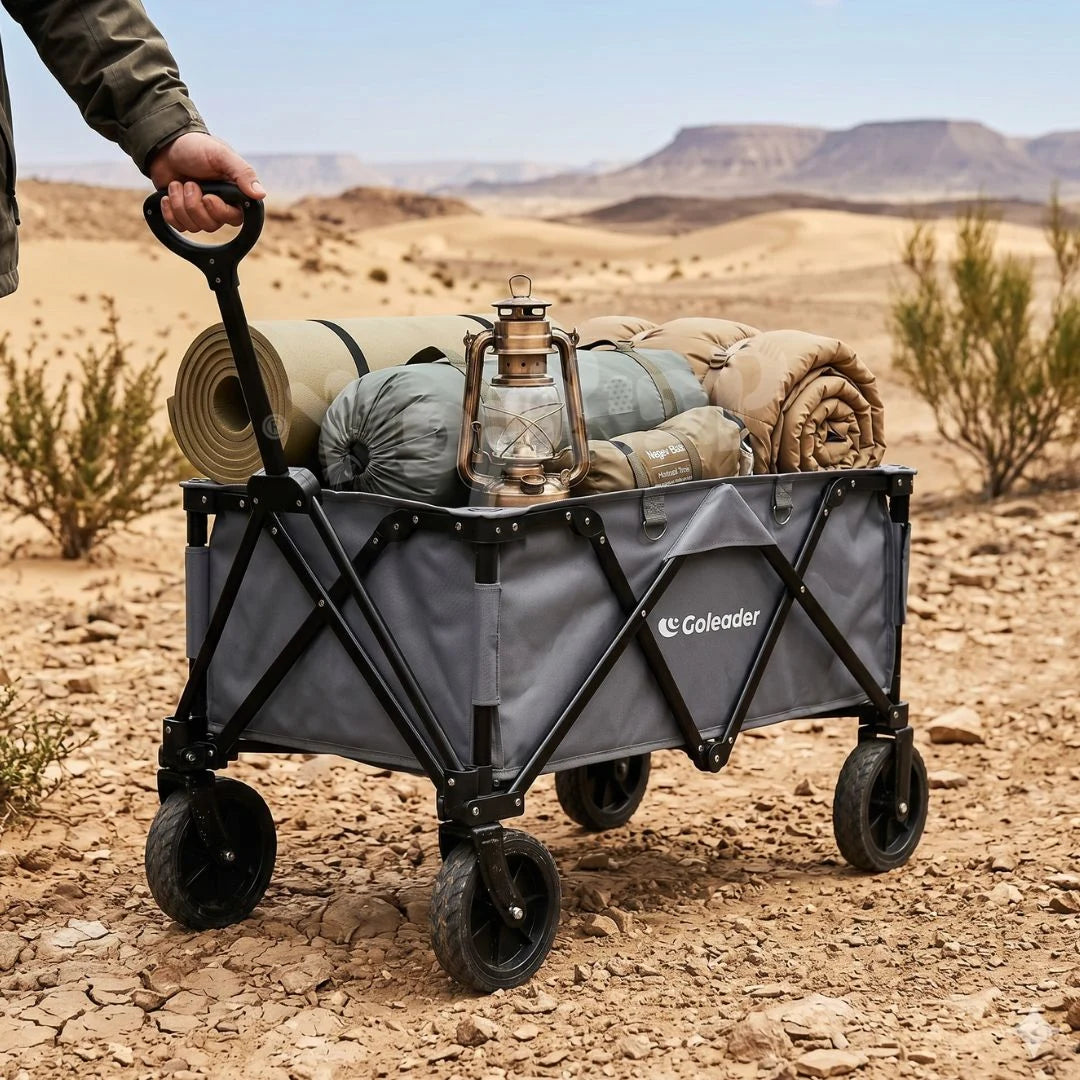 עגלת קמפינג 100 L עם גלגלי שטח עבים 7241003 מבית GOLEADER