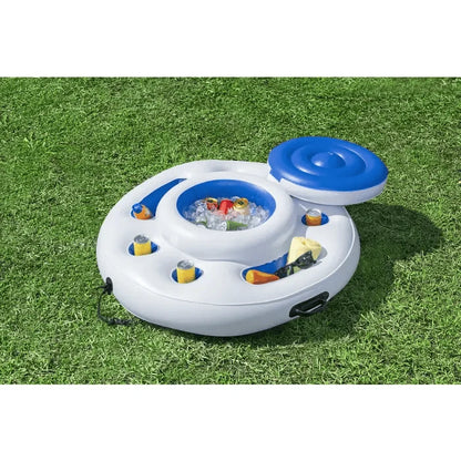 צידנית צפה לבריכה BESTWAY Hydro-Force Polar Circle ‎85×32‎ ס״מ | מק״ט ‎| ‎43949‎ מחזיקי כוסות |