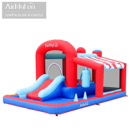 מתקן קפיצה מתנפח עם מגלשה D82019 מבית Doctor Dolphin
