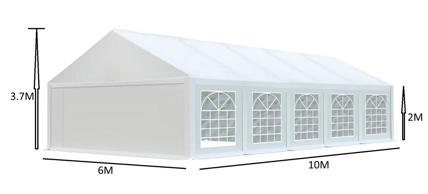 אוהל לאירועים 6X10 פרמיום PVC חזק במיוחד TENT-PRO