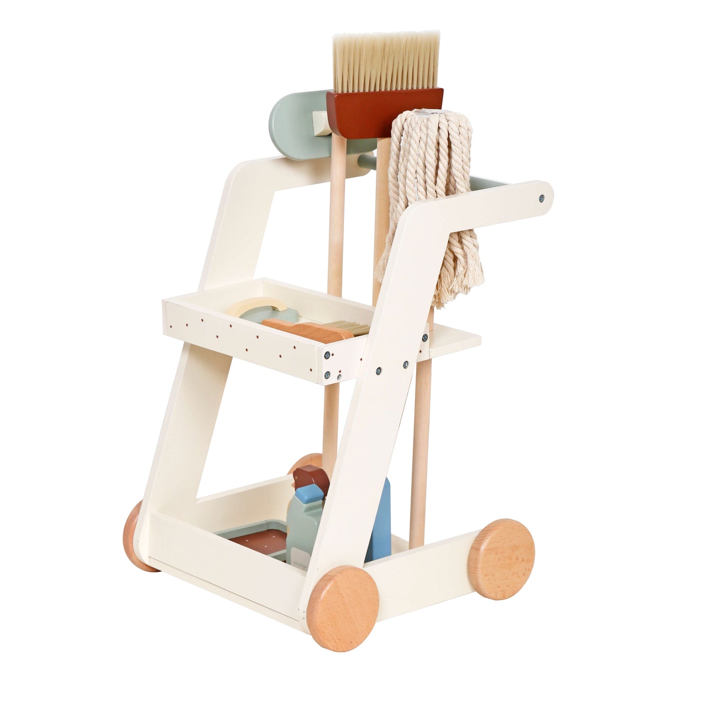 עגלת ניקיון לילדים מעץ MDF איכותי