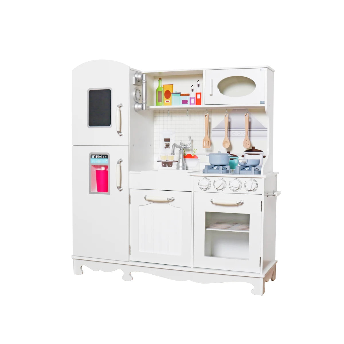 מטבח עץ ענק לילדים אלקטרוני דגם צליל - עץ MDF איכותי