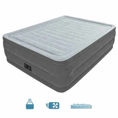 מזרן מתנפח זוגי Queen Dura-Beam Plus עם משאבה מובנית 203×152×56 ס״מ | INTEX | מק״ט 64418 |