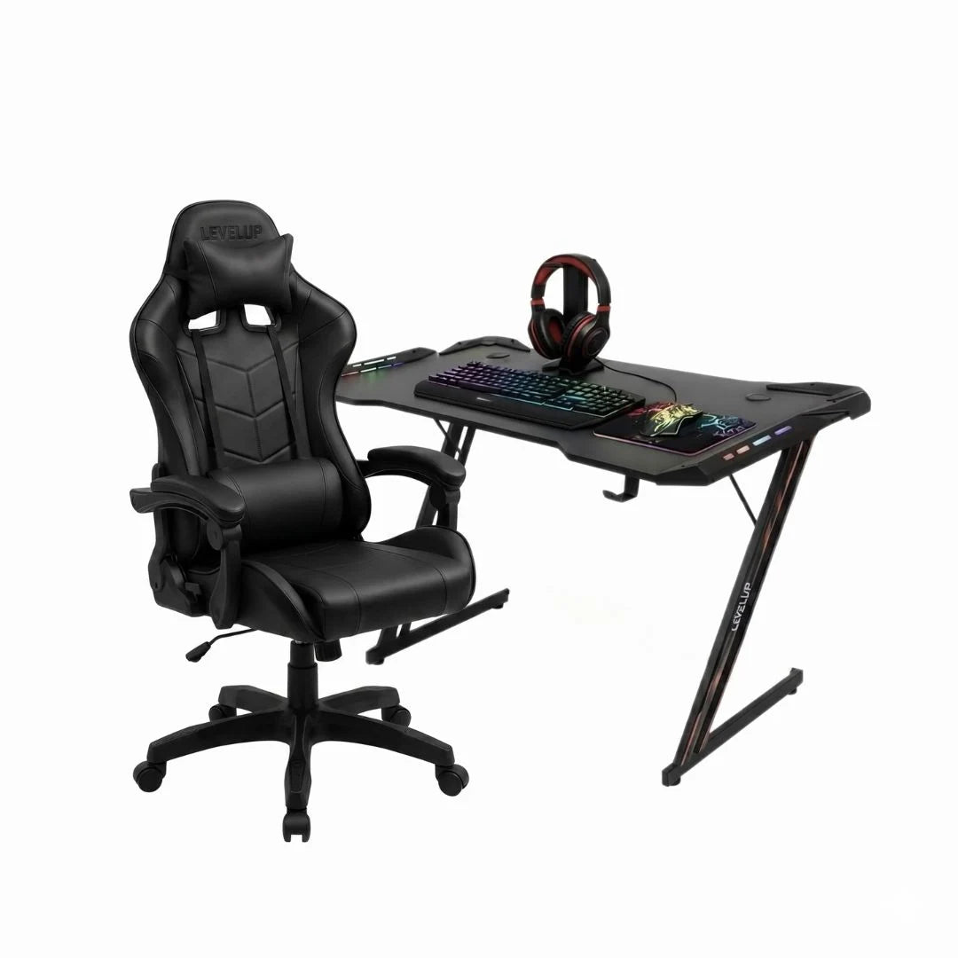 שולחן גיימינג פלוס סט גיימיג פלוס כיסא גיימינג לבחירה במגוון צבעים 2024BANDELKמבית LEVEL UP