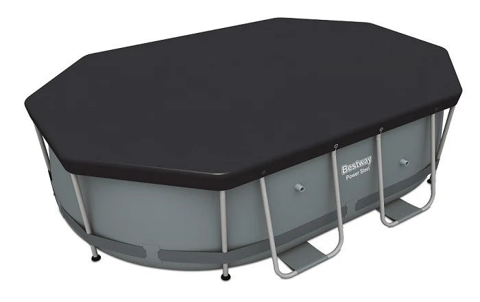 כיסוי לבריכה אובלית אפורה 300X200X84 סמ 58424 מבית BESTWAY