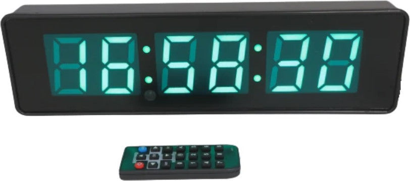 שעון קיר LED עם טיימר לקדימה ואחורה + שלט רחוק
