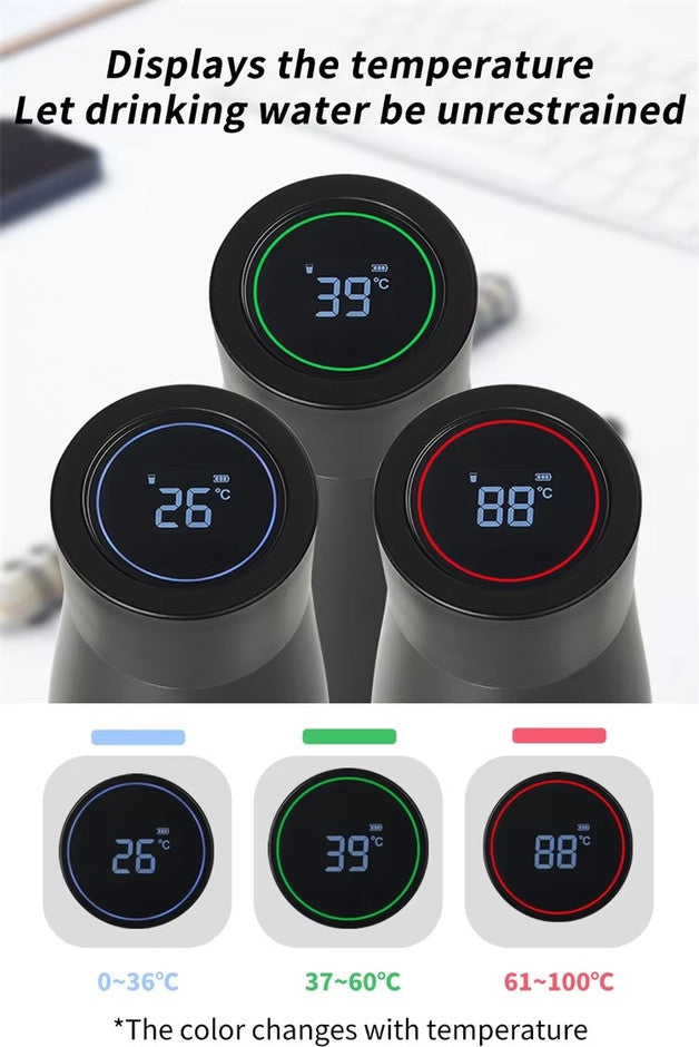 בקבוק שתייה עם תזכורת שתייה וחיטוי חיידקים UV