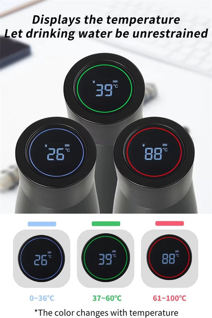בקבוק שתייה עם תזכורת שתייה וחיטוי חיידקים UV