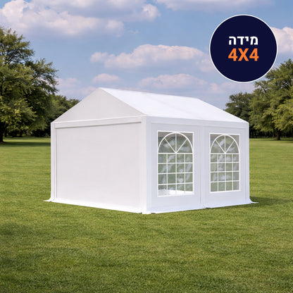 אוהל לאירועים 4X4 פרמיום PVC חזק במיוחד TENT-PRO