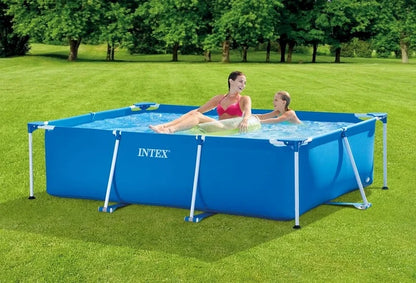 בריכת עמודים מלבנית כחולה | 220X150X60 ס"מ | מקט INTEX | 28270