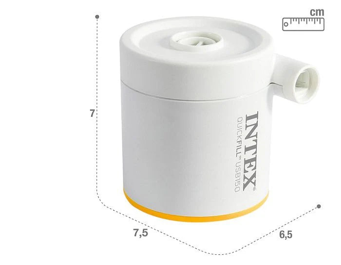 משאבת ניפוח אוויר חשמלית USB לבנה 66616 מבית INTEX