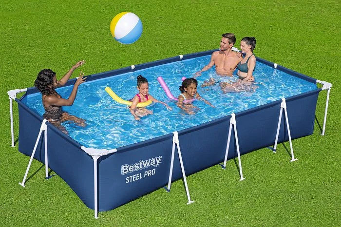 בריכה משפחתית מסגרת מלבנית | 400X211X81 ס"מ | מקט BESTWAY | 56405