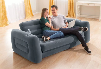 ספה מתנפחת נפתחת למיטה זוגית 203X231 סמ 66552 מבית INTEX