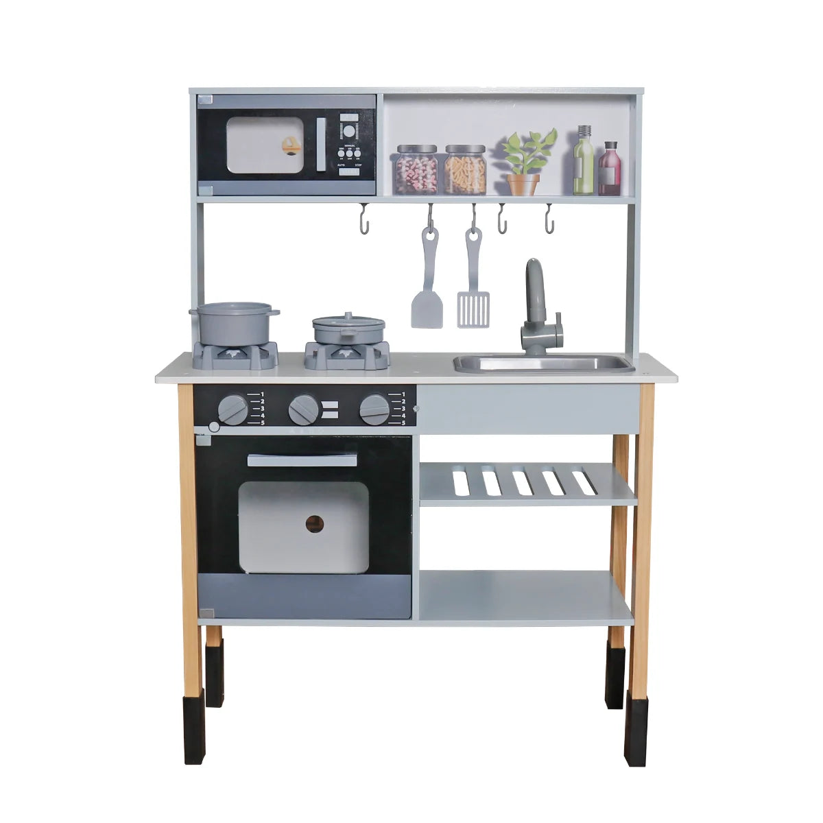 מטבח לילדים מעץ אלקטרוני אריאל W10C797F מאת בית העץ