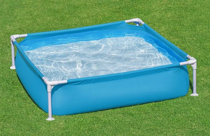 בריכת עמודים מסגרת ריבועית 122X122X30.5סמ 56217 מבית BESTWAY
