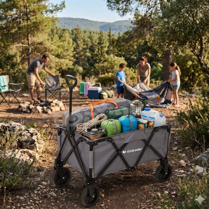 עגלת קמפינג 100 L עם גלגלי שטח עבים 7241003 מבית GOLEADER