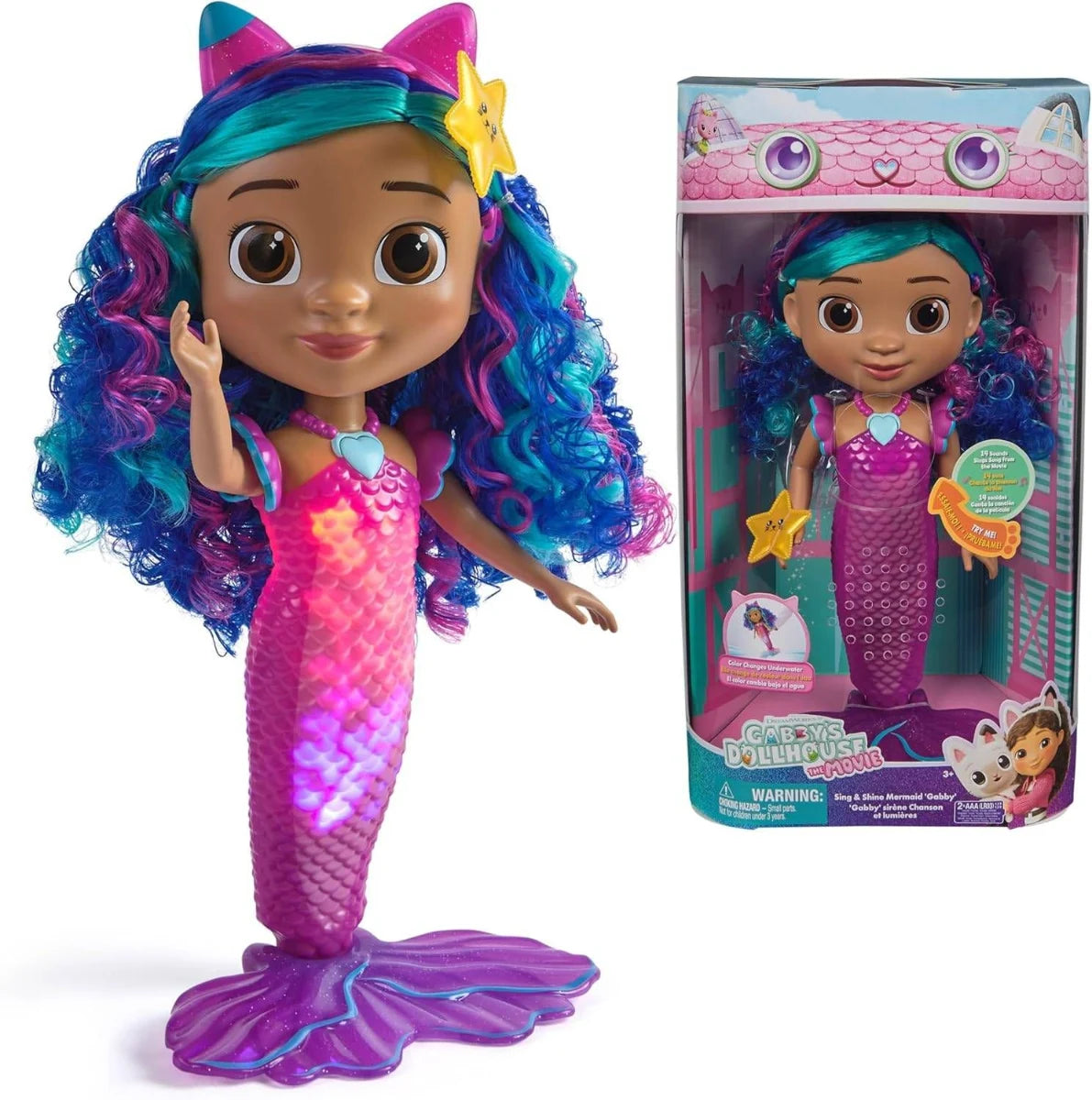 דמות גבי בת הים 35 סמ תת ימי 3674H מבית Gabby’s Dollhouse