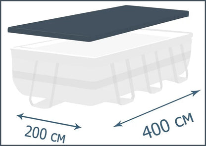כיסוי עליון לבריכה אולטרה עמודים מלבנית ביתית 400X200 סמ 28037 מבית INTEX
