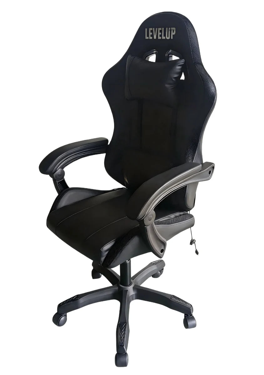 כיסא גיימינג בצבע שחור 7008RGBBLACK מבית LEVEL UP