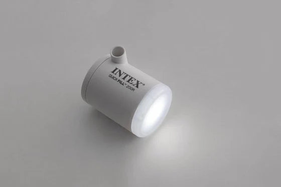 משאבת ניפוח מיני נטענת INTEX QuickFill עם USB ותאורת LED