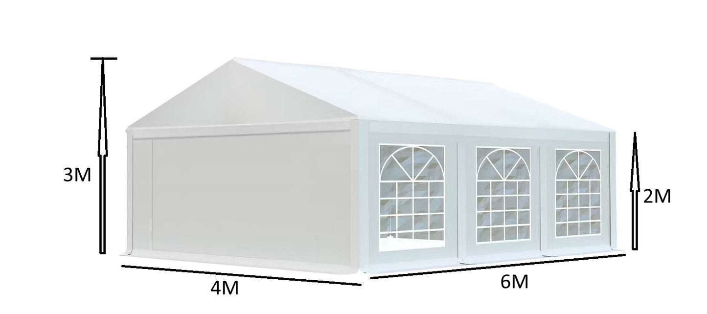אוהל לאירועים 4X6 פרמיום PVC חזק במיוחד TENT-PRO