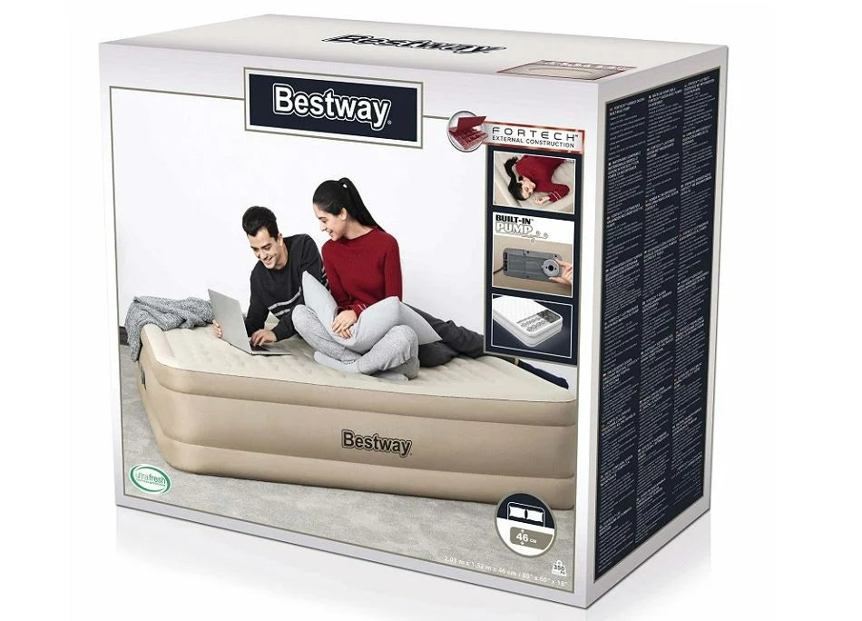 מזרן מתנפח זוגי עם משאבה מובנית 69050 מבית BESTWAY