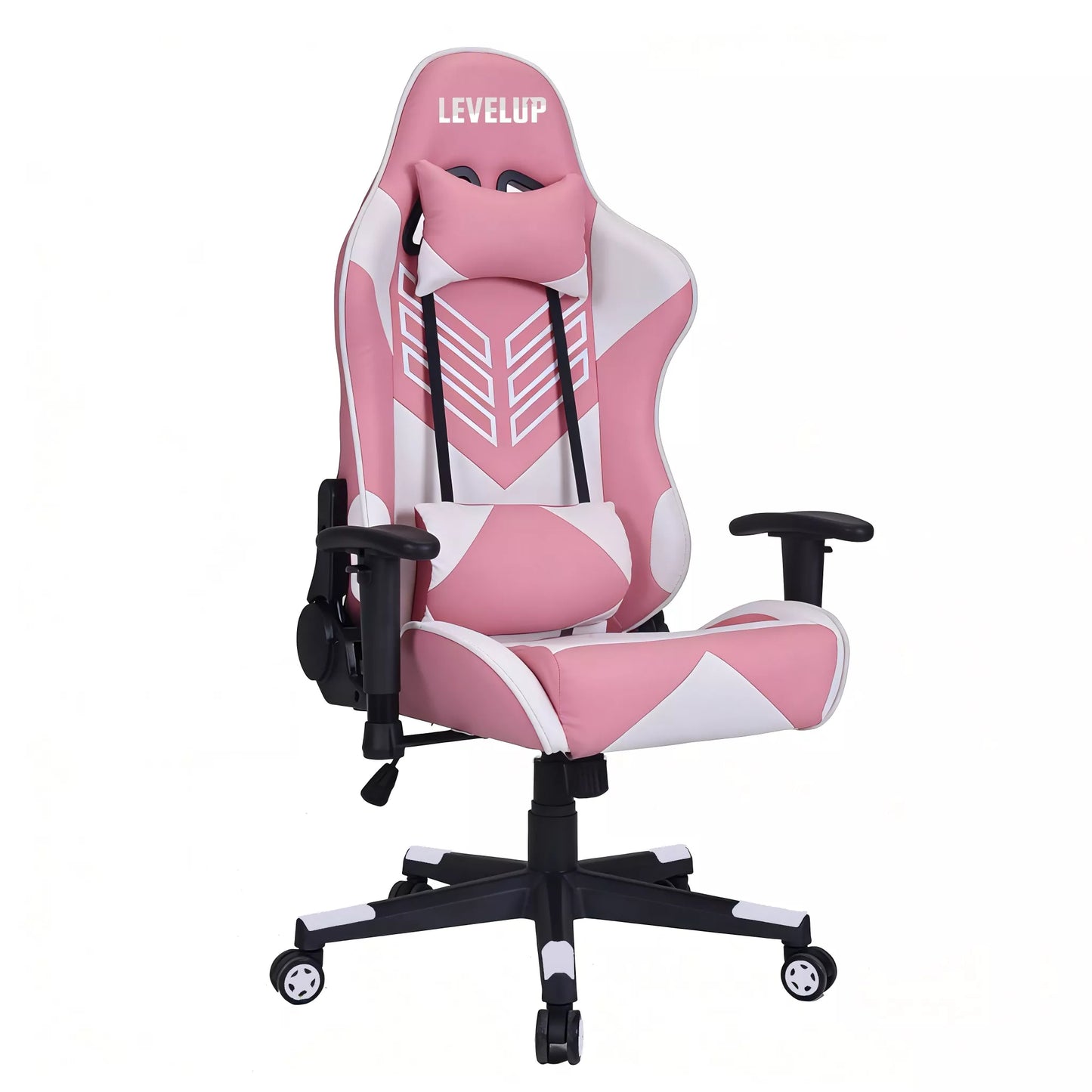 כיסא גיימינג בצבע ורוד 7002-P מבית LEVEL UP
