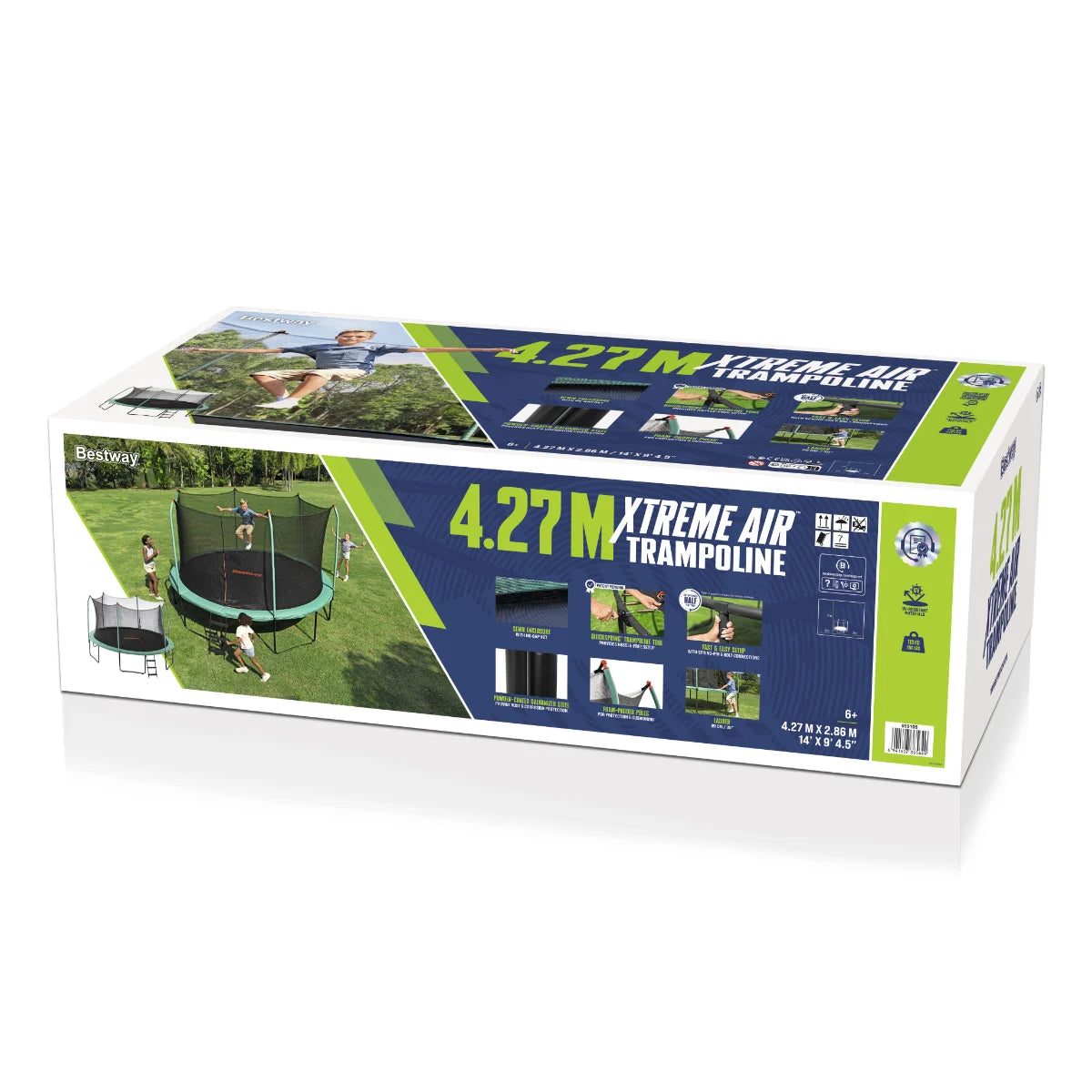 טרמפולינה פלוס סולם 14 פיט 4.27X2.86 סמ 59105 מבית Bestway