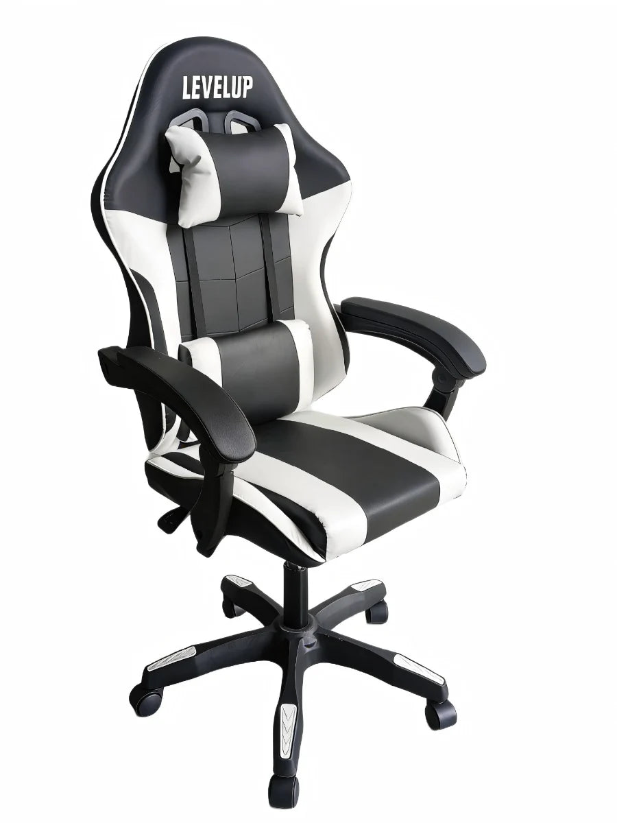 כיסא גיימינג בצבע לבן 7008W מבית LEVEL UP