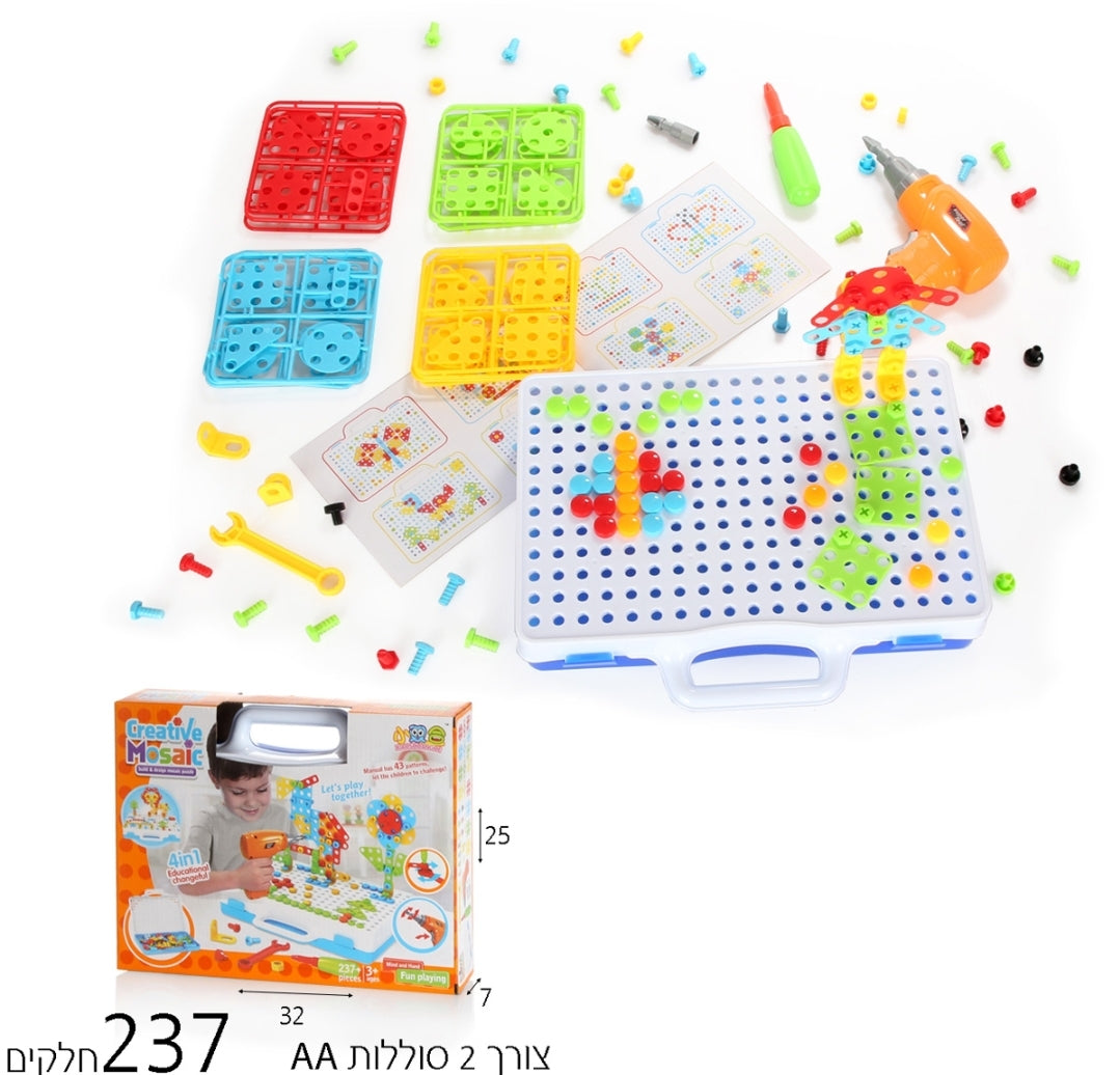 משחק מברגה 237 חלקים