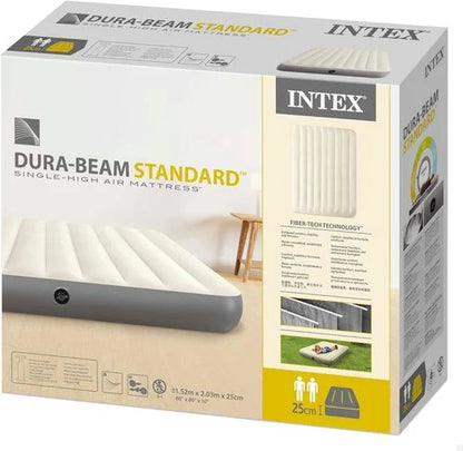מזרן מתנפח זוגי Queen Dura-Beam ‎203×152×25‎ ס״מ | INTEX | מק״ט ‎64103‎