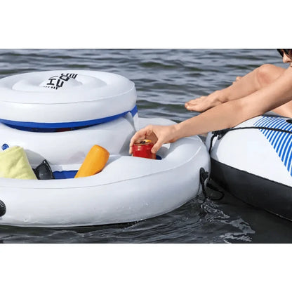 צידנית צפה לבריכה BESTWAY Hydro-Force Polar Circle ‎85×32‎ ס״מ | מק״ט ‎| ‎43949‎ מחזיקי כוסות |