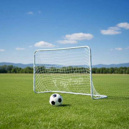 שער כדורגל מתכת ורשת לחצר 1.07X0.60 מטר מבית DERBY