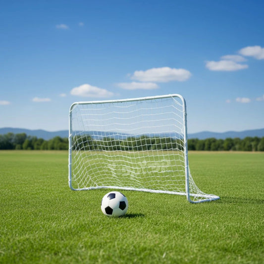 שער כדורגל מתכת ורשת לחצר 1.07X0.60 מטר מבית DERBY