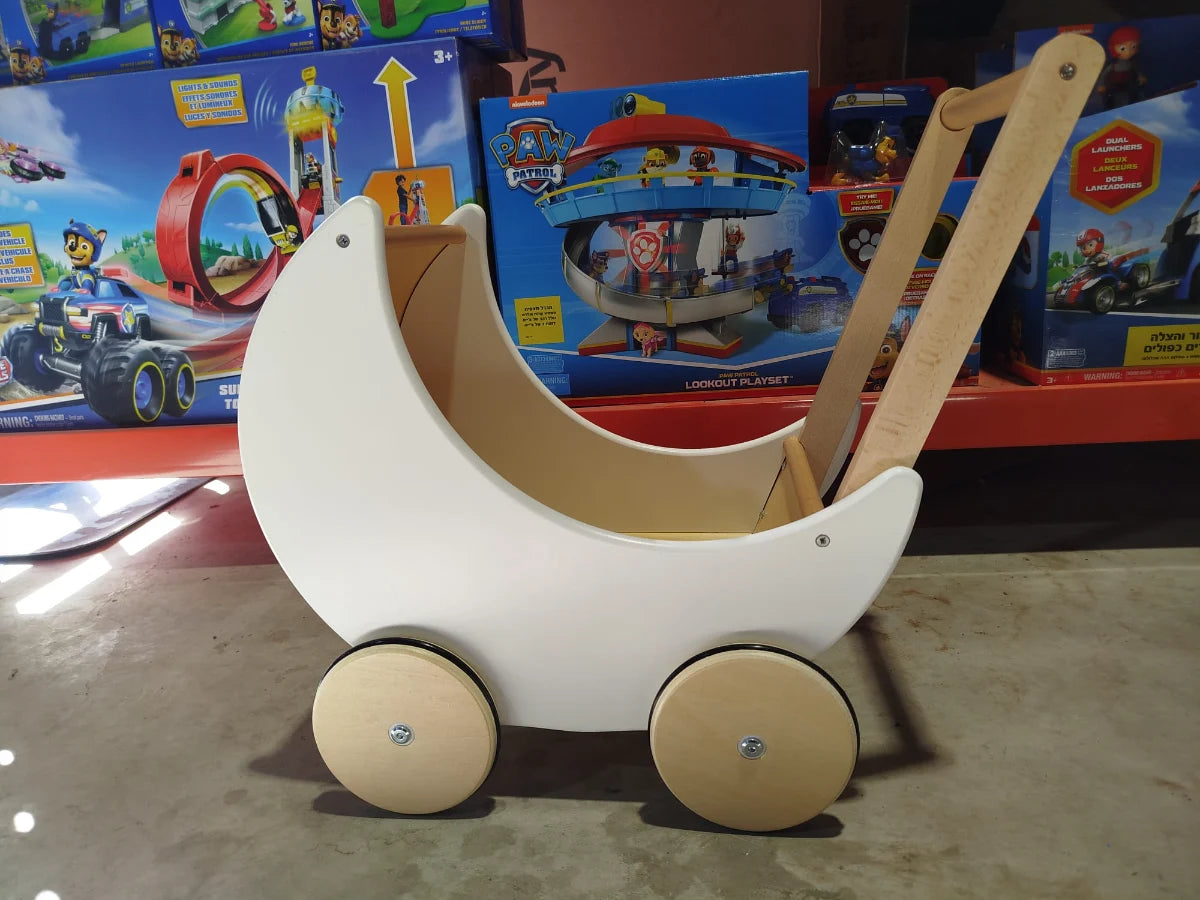 טיולון עץ מהודר W16E112b מבית קפיץ קפוץ