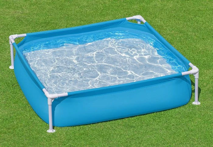 בריכת עמודים מסגרת ריבועית 122X122X30.5סמ 56217 מבית BESTWAY