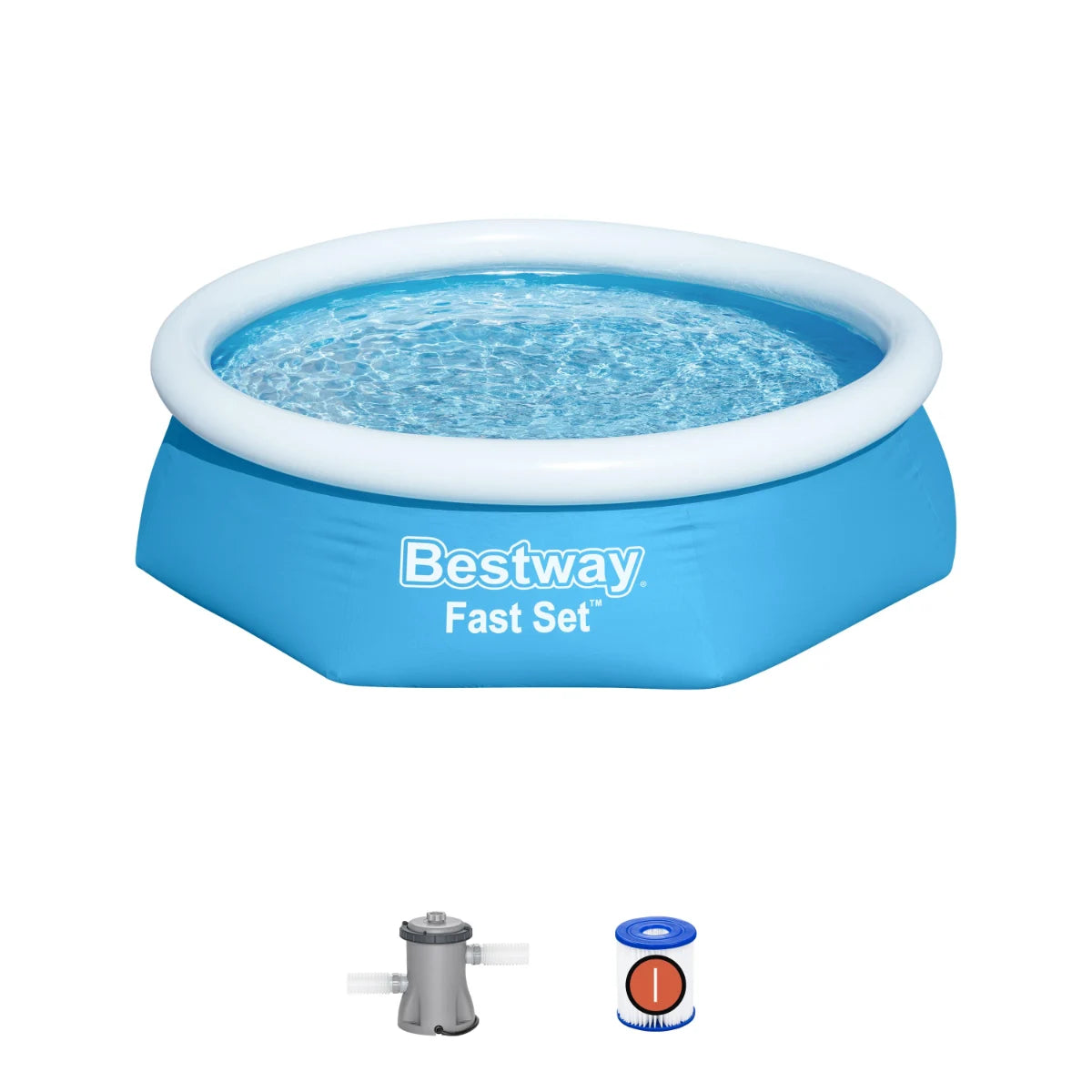 בריכה משפחתית עגולה 244X61 סמ FAST 57450 מבית BESTWAY