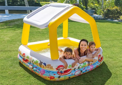 בריכה מרובעת מתנפחת 157X157X122 סמ 57470 מבית INTEX