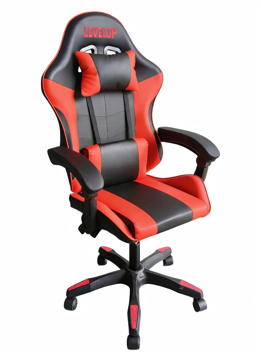 כיסא גיימינג בצבע אדום 7008R מבית LEVEL UP