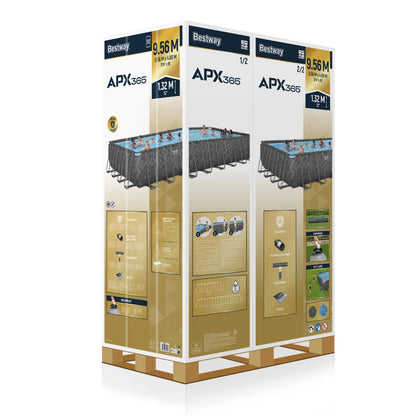 בריכת מלבנית APX 365 9.56X4.88X1.32 561KJ מבית BESTWAY