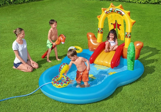 בריכה מתנפחת לילדים המערב הפרוע (264X188X140 סמ) 53118 מבית BESTWAY