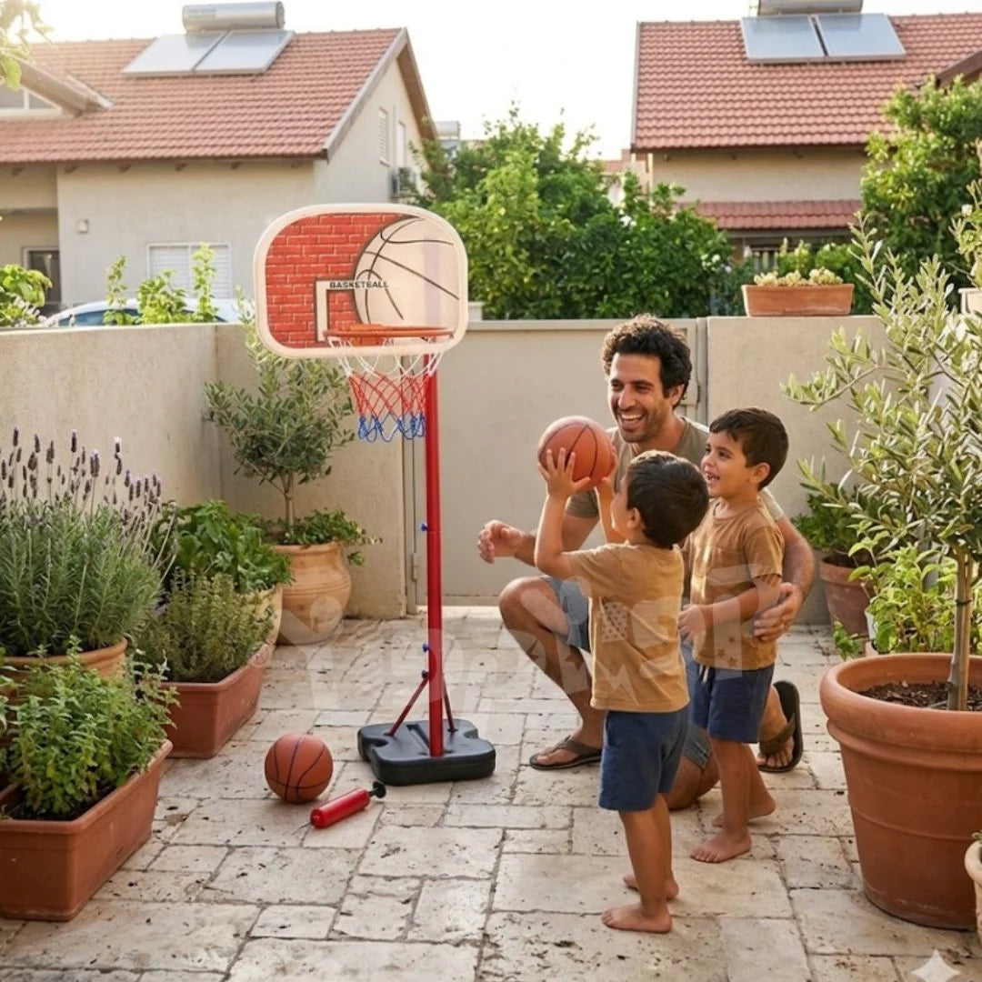 ערכת כדורסל לילדים 1.66 מטר BASKET166 מבית קפיץ קפוץ
