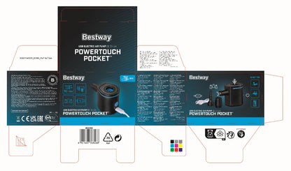 משאבת ניפוח אוויר קומפקטית USB חשמלית 62289 מבית BESTWAY