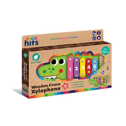 קסילופון תנין מעץ לילדים 51222 מאת בית העץ